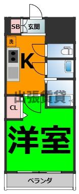 仲介手数料0！！アステリ鶴舞エーナの間取り