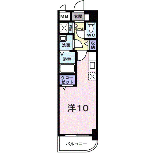 ヴァレ谷上の間取り