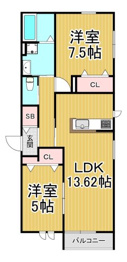 ルミエール野間北の間取り