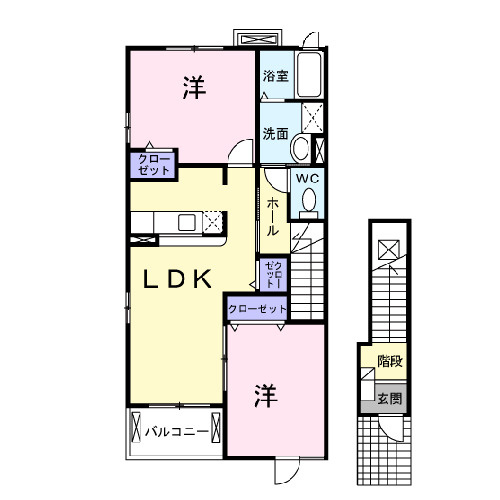 ウエストピークⅣの間取り|間取図