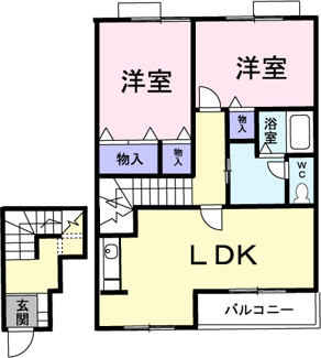 【間取り】 | ボヌ－ル・ノワ | 間取図