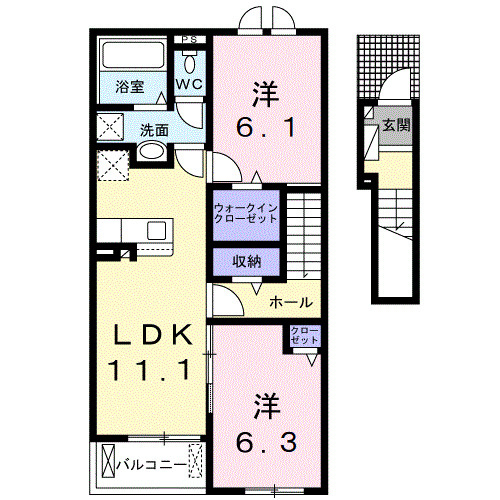 ボヌールヴィラの間取り|間取図