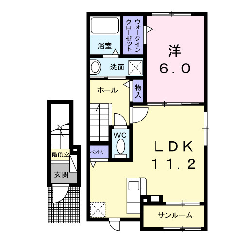 シャトー・バロンＶの間取り|間取図