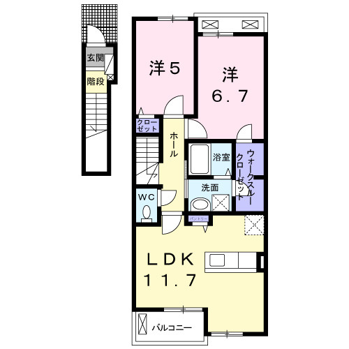 マーベラス　Ｂの間取り|間取図