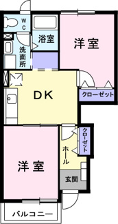 【間取り】 | ヴィラ・アベニールＣ | 間取図