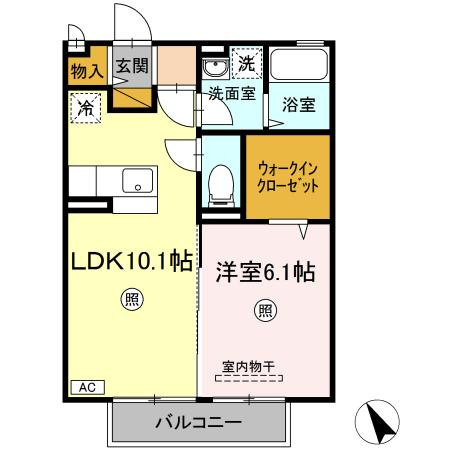 サニーウエル Bの間取り