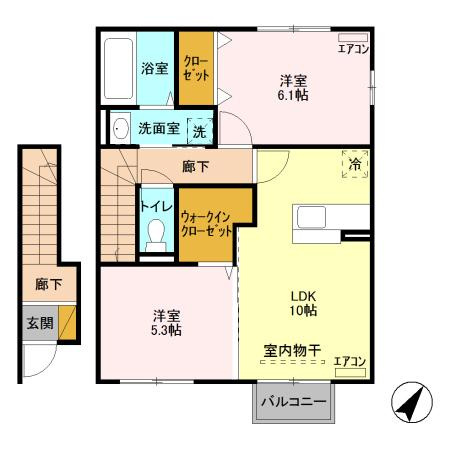 サンモールⅡの間取り