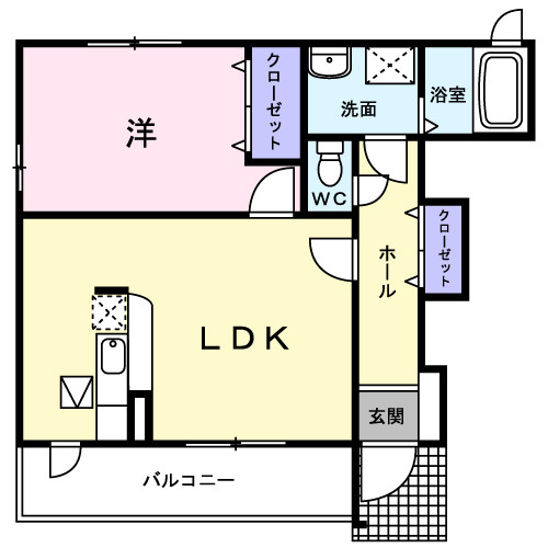 ブローテの間取り|間取図