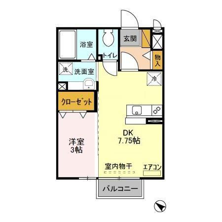 セジュール水彩の間取り