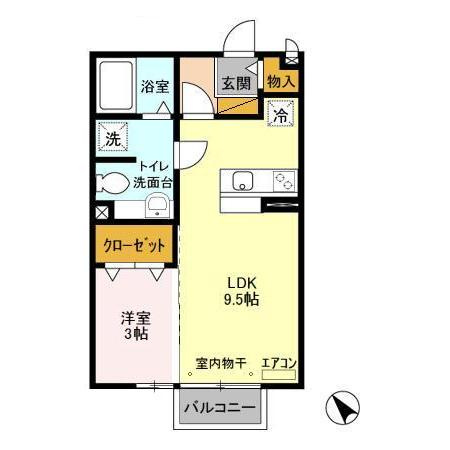 セジュール向山の間取り