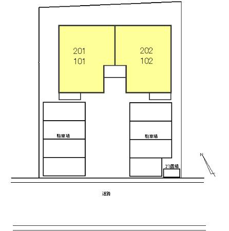 エスコルタ東台の区画図