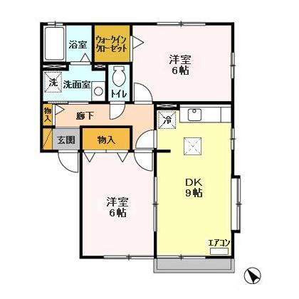 エスコルタ東台の間取り