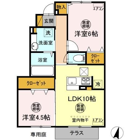 風の通り道の間取り