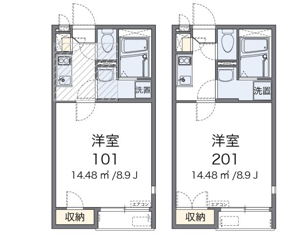 レオネクストボナールドミールの間取り|画像2