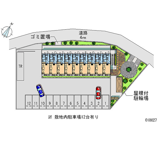 レオパレスMISHIMAの駐車場|画像4
