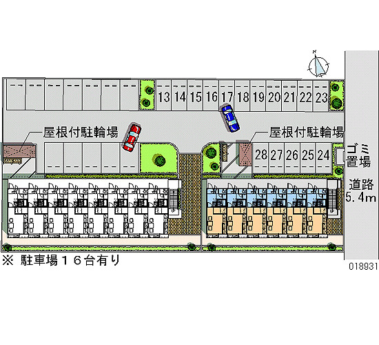 レオパレスグローリーの駐車場|画像4