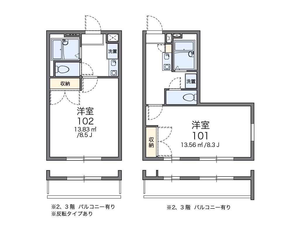 レオパレスFUJISAKIの間取り|画像2