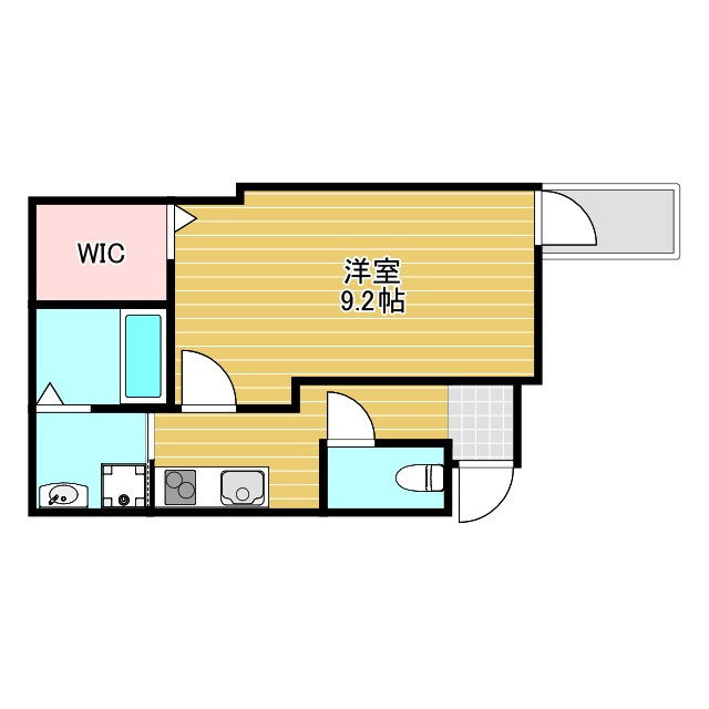 豊中市服部南町２丁目のアパートの間取り