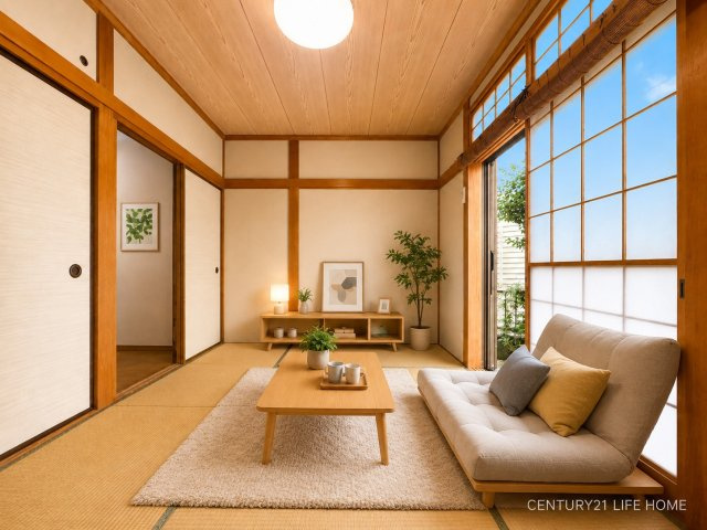 【和室】 | 田園都市線「あざみ野」青葉区大場町　中古戸建 | フローリングだけでなく、和室もあります
