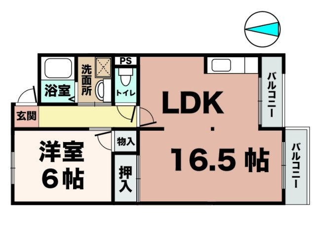 霞ヶ丘レジデンスの間取り