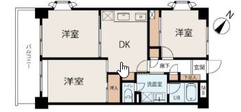 サントミグランドールマンションの間取り