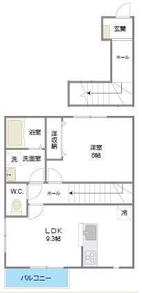 横浜市泉区和泉町のアパートの間取り