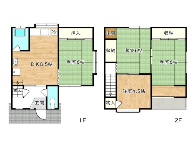 【間取り】 | 姫路市網干区新在家／中古戸建【オーナーチェンジ】