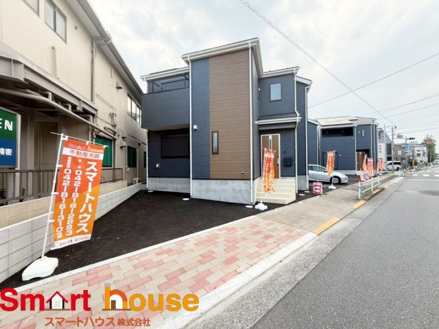 昭島市昭和町第5　新築6棟の前面道路含む現地写真|1号棟・5号棟・6号棟外観