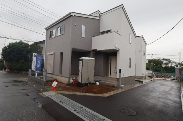 《仲介手数料無料》緑区宮本２丁目25-7新築一戸建てファーストタウンの外観|撮影日 2026年9月7日 15:45 雨