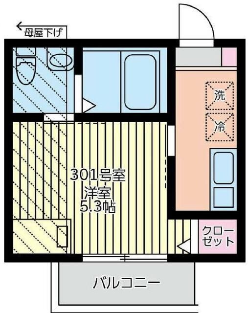 シャトーライフ横浜Ⅰの間取り
