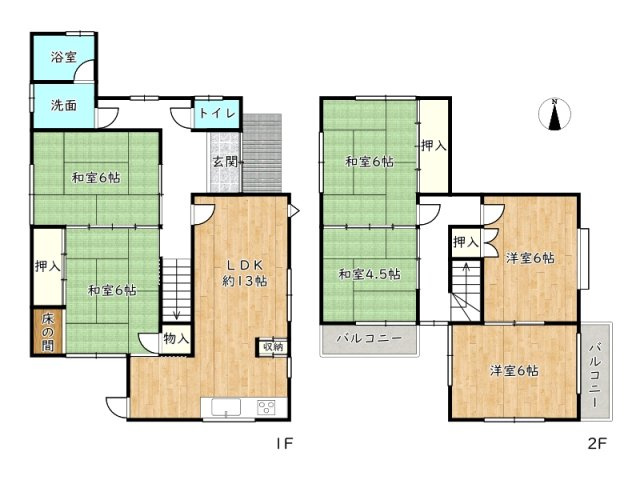【間取り】 | 揖保郡太子町東南／中古戸建
