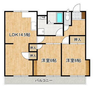 【間取り】 | 興人松江マンション