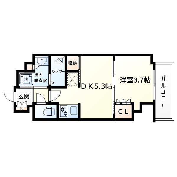 CREATIF堂島の間取り|クレストコート堂島　間取り