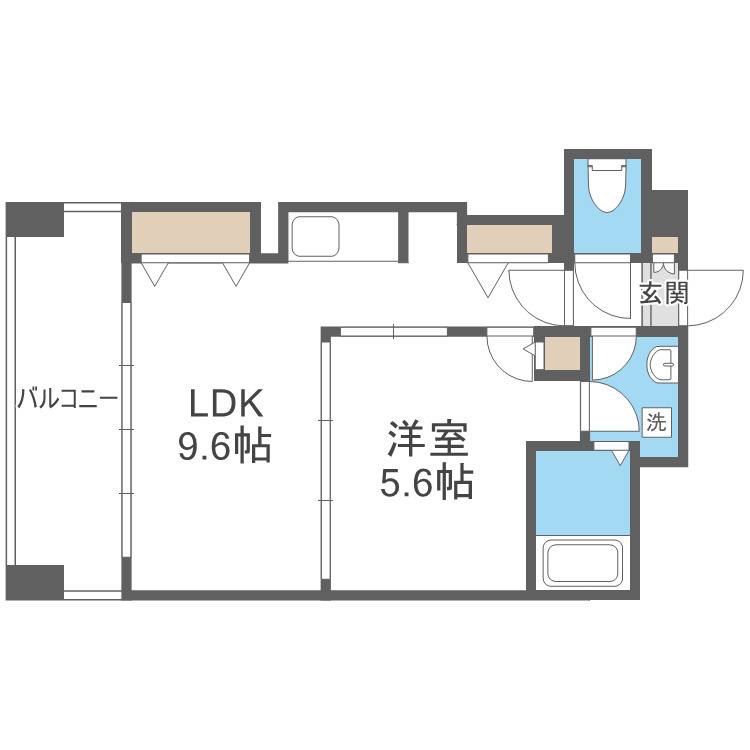 大阪市西区立売堀３丁目の賃貸マンションの間取り