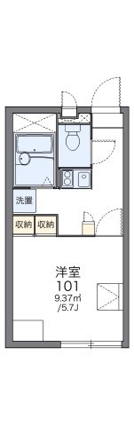 レオパレスNEMOTOの間取り|画像2