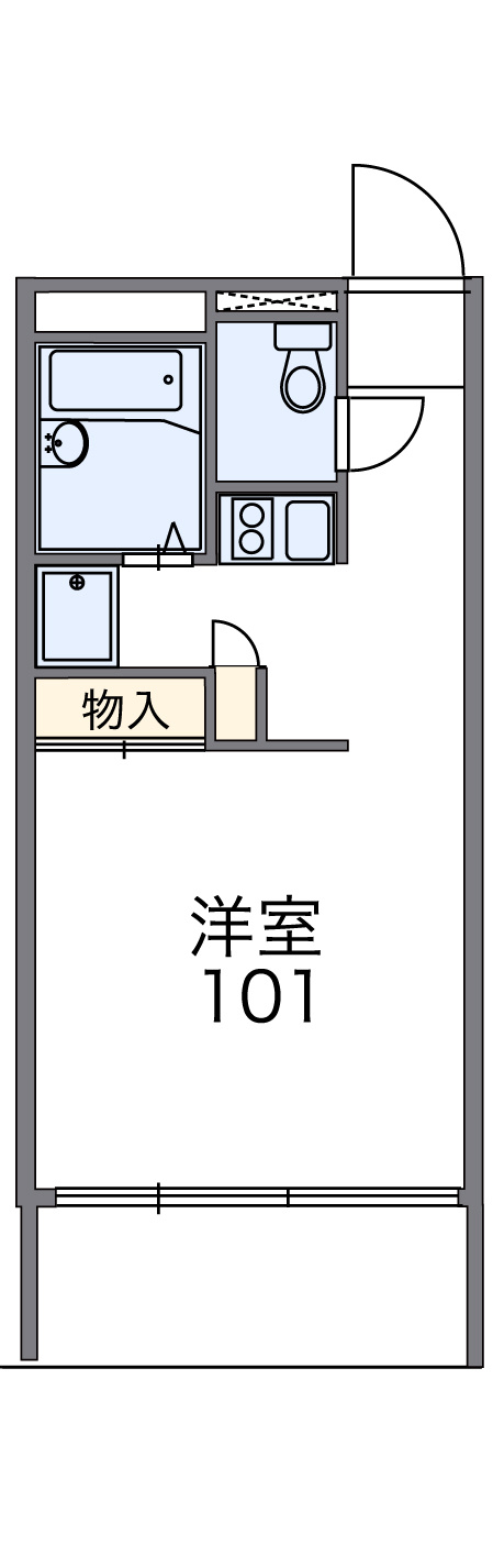 レオパレス錦の間取り|画像2