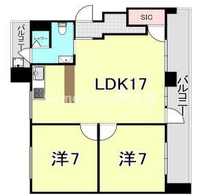 山御影マンションＡ棟の間取り
