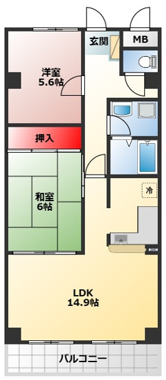 【間取り】 | サザンコートなかもず