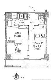 ティモーネグランデ錦糸町の間取り