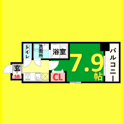 リヴシティ今池　名古屋市賃貸　仲介手数料無料の間取り
