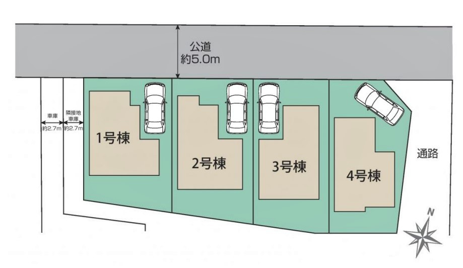 東久留米市南沢ひばりヶ丘　全4棟　2号棟