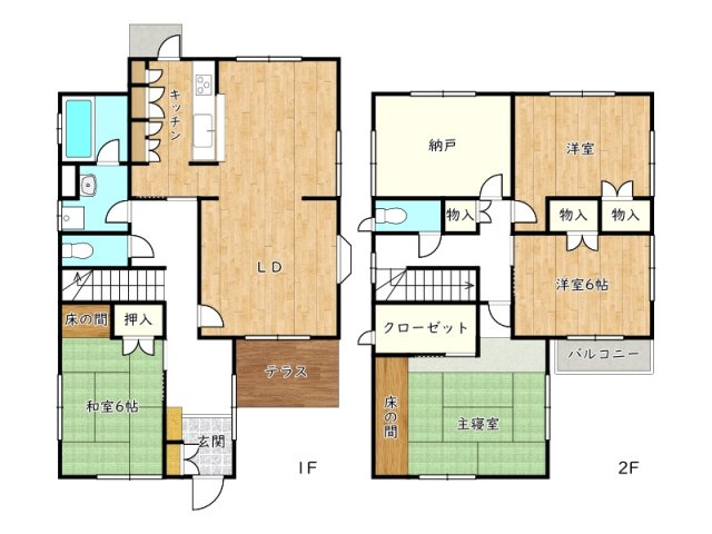 【間取り】 | 揖保郡太子町東保／中古戸建