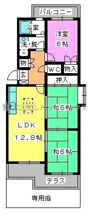 【間取り】 | ベレーザ旭ヶ丘