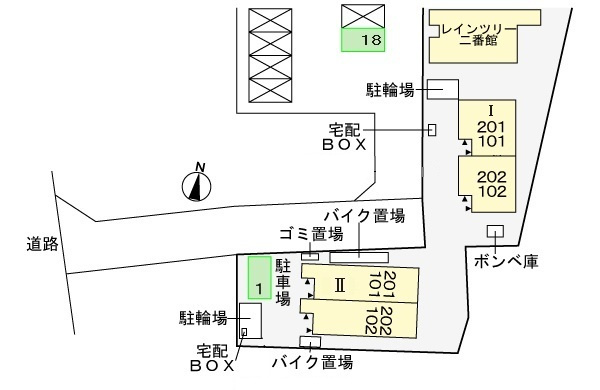 シティーライトⅡの区画図