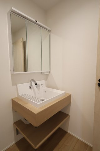 《仲介手数料無料》大宮区寿能町２丁目93新築一戸建てリナージュの独立洗面台