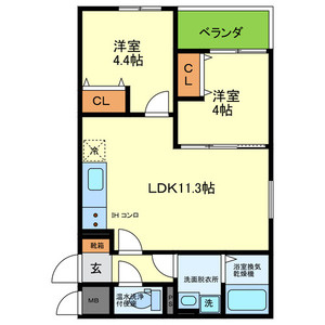 （仮称）富田林市本町AP新築工事の間取り