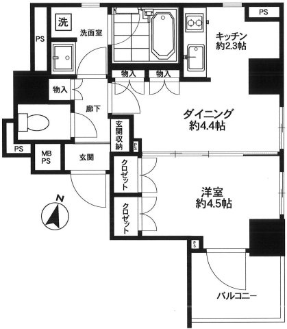 アンビックス神田の間取り
