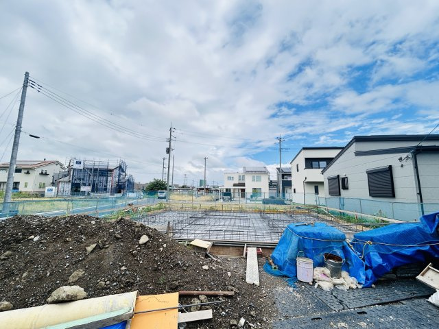 新築　前橋市青柳町　8号棟の外観|現地写真　2026年11月完成予定！類似物件のご内覧等、お気軽にお問合せください♪　