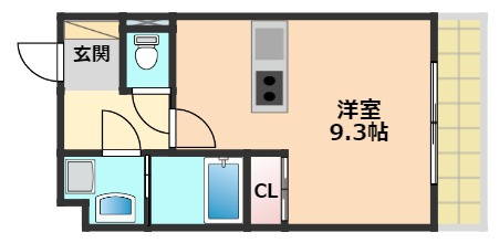 パロス茨木中穂積の間取り