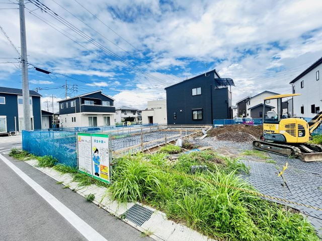新築　前橋市青柳町　11号棟の外観|現地写真　2026年11月完成予定！類似物件のご内覧等、お気軽にお問合せください♪　